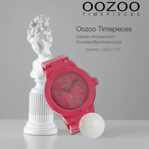 Oozoo Damen Armbanduhr Timepieces Analog Plastik pink UOC4117A