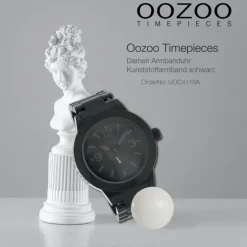 Oozoo Damen Armbanduhr Timepieces Analog Plastik schwarz UOC4119A