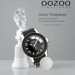 Oozoo Damen Armbanduhr Timepieces Analog Plastik schwarz UOC4259A