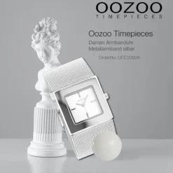 Oozoo Damen Armbanduhr Timepieces Analog Metall silber UOC2000A