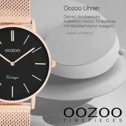 Oozoo Damen Armbanduhr Timepieces Analog Metall rosegold UOC9927A