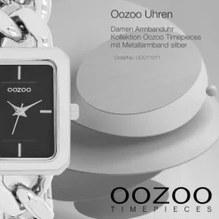 Oozoo Damen Armbanduhr Timepieces Analog Metall silber UOC11271