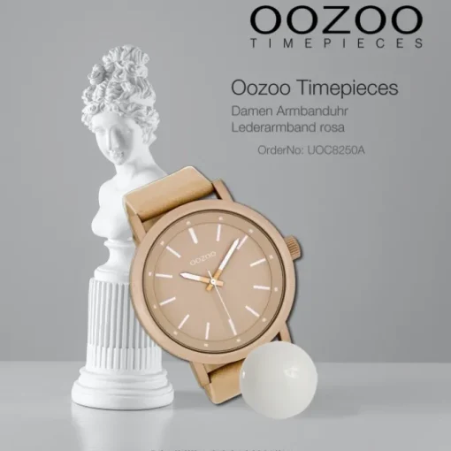 Oozoo Damen Armbanduhr Timepieces Analog Leder rosa UOC8250A