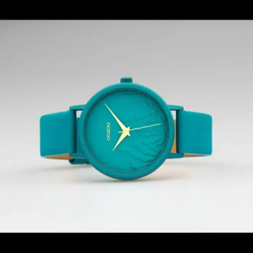 Oozoo Damen Armbanduhr Timepieces C10606 Analog Leder türkis UOC10606