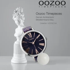 Oozoo Damen Armbanduhr Timepieces Analog Metall blau UOC9215A