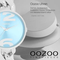 Oozoo Damen Armbanduhr Timepieces Analog Metall silber UOC11350