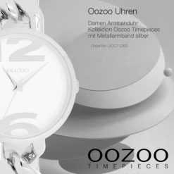 Oozoo Damen Armbanduhr Timepieces Analog Metall silber UOC11260