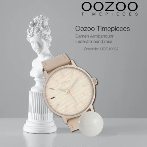Oozoo Damen Armbanduhr Timepieces Analog Leder rosa UOC10037