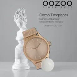 Oozoo Damen Armbanduhr Timepieces Analog Metall rosegold UOC10057