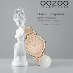 Oozoo Damen Armbanduhr Timepieces Analog Metall rosegold UOC10129
