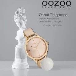 Oozoo Damen Armbanduhr Timepieces Analog Leder rosegold UOC8347A