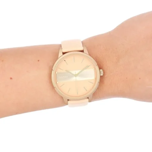 Oozoo Damen Armbanduhr Timepieces Analog Leder pink UOC11151