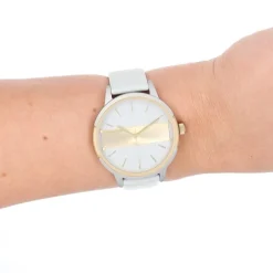 Oozoo Damen Armbanduhr Timepieces Analog Leder grau UOC11152