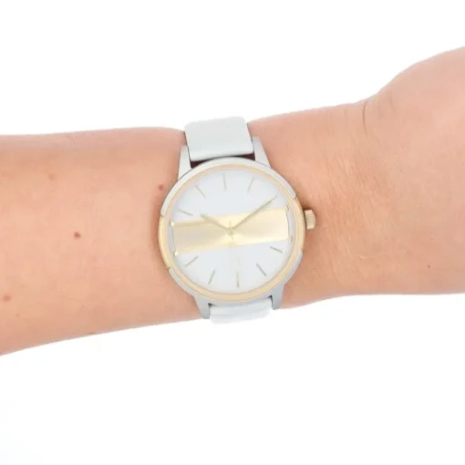 Oozoo Damen Armbanduhr Timepieces Analog Leder grau UOC11152