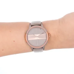 Oozoo Damen Armbanduhr Timepieces Analog Leder taupe braun UOC11153