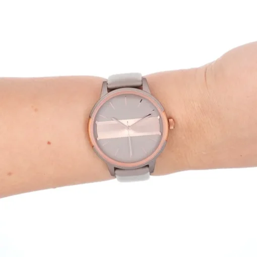 Oozoo Damen Armbanduhr Timepieces Analog Leder taupe braun UOC11153