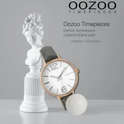 Oozoo Damen Armbanduhr Timepieces 38mm Quarz Leder weiß UOC9483A