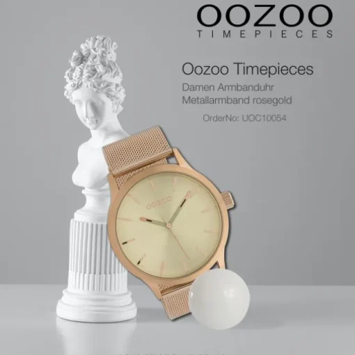 Oozoo Damen Armbanduhr Timepieces Analog Metall rosegold UOC10054