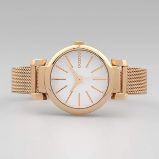 Oozoo Damen Armbanduhr Timepieces Analog Metall rosegold UOC10127