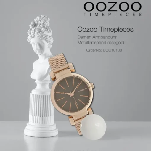 Oozoo Damen Armbanduhr Timepieces Analog Metall rosegold UOC10130