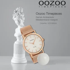 Oozoo Damen Armbanduhr Timepieces Analog Metall rosegold UOC9993A