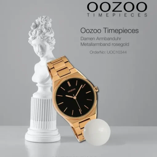 Oozoo Damen Armbanduhr Timepieces Analog Metall rosegold UOC10344
