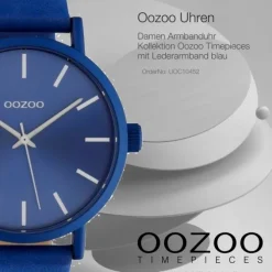 Oozoo Damen Armbanduhr Timepieces C10452 Analog Leder blau UOC10452