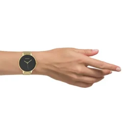Oozoo Damen Armbanduhr Timepieces C10553 Analog Edelstahl gold UOC10553