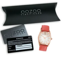 Oozoo Damen Armbanduhr Timepieces Analog Leder rot UOC10190