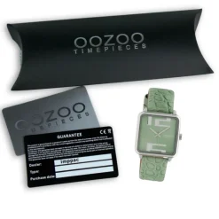 Oozoo Damen Armbanduhr Timepieces Analog Leder grün UOC10367