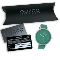 Oozoo Damen Armbanduhr Timepieces Analog Leder grün UOC10406