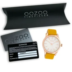 Oozoo Damen Armbanduhr Timepieces Analog Leder gelb UOC10463