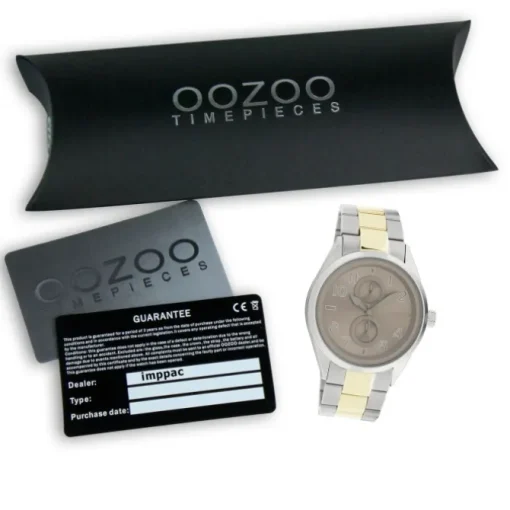 Oozoo Damen Armbanduhr Timepieces Analog Metall silber gold UOC10632