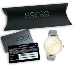Oozoo Damen Armbanduhr Timepieces Analog Metall silber UOC10862