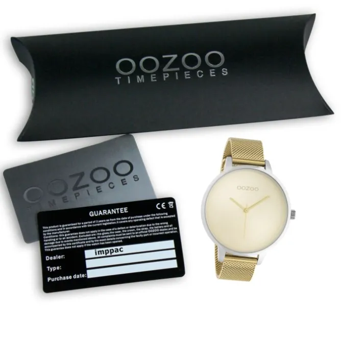 Oozoo Damen Armbanduhr Timepieces Analog Metall gold UOC10863