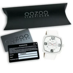 Oozoo Damen Armbanduhr Timepieces Analog Leder weiß UOC3260A