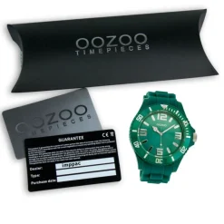 Oozoo Damen Armbanduhr Timepieces Analog Silikon grün UOC4331A