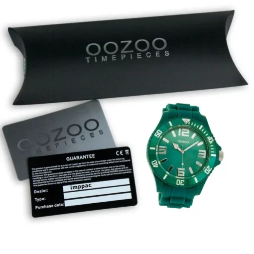 Oozoo Damen Armbanduhr Timepieces Analog Silikon grün UOC4331A