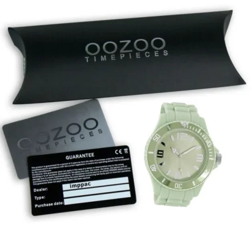 Oozoo Damen Armbanduhr Timepieces Analog Silikon hellgrün UOC4343A