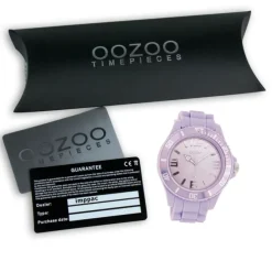 Oozoo Damen Armbanduhr Timepieces Analog Silikon lila UOC4346A