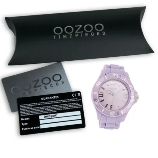 Oozoo Damen Armbanduhr Timepieces Analog Silikon lila UOC4346A