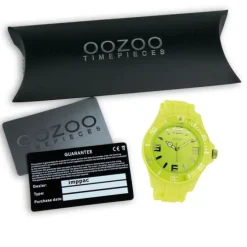 Oozoo Damen Armbanduhr Timepieces Analog Silikon grün UOC4347A