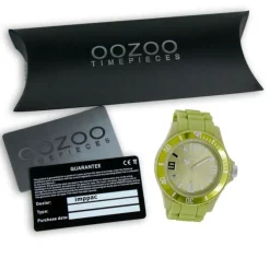 Oozoo Damen Armbanduhr Timepieces Analog Silikon grün UOC4349A