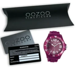 Oozoo Damen Armbanduhr Timepieces Analog Silikon lila UOC5026A