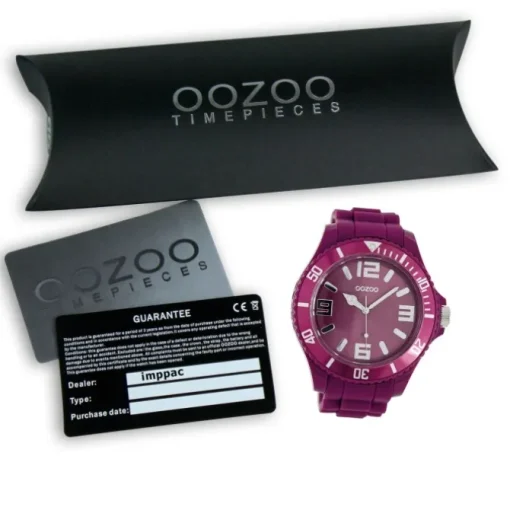 Oozoo Damen Armbanduhr Timepieces Analog Silikon lila UOC5026A