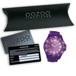 Oozoo Damen Armbanduhr Timepieces Analog Silikon lila UOC5031A