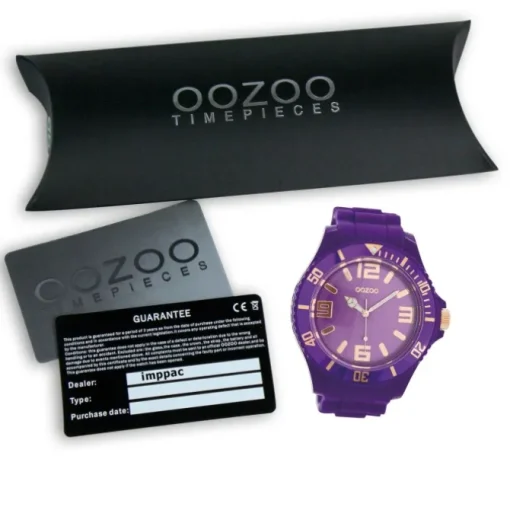 Oozoo Damen Armbanduhr Timepieces Analog Silikon lila UOC5031A