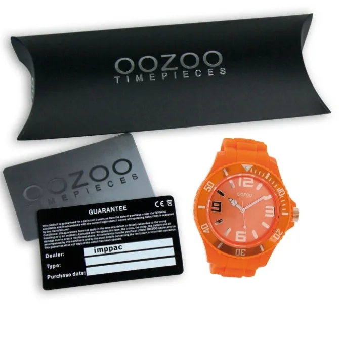 Oozoo Damen Armbanduhr Timepieces Analog Silikon orange UOC5034A