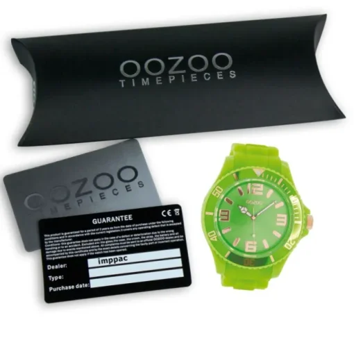 Oozoo Damen Armbanduhr Timepieces Analog Silikon grün UOC5038A