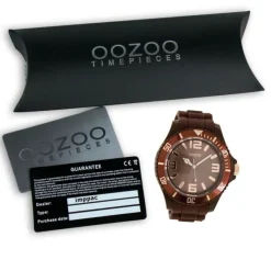 Oozoo Damen Armbanduhr Timepieces Analog Silikon braun UOC5039A